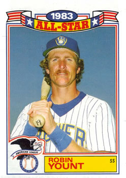 1984 Topps - Glossy All-Stars #5 Robin Yount Front