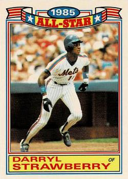 1986 Topps - Glossy All-Stars #19 Darryl Strawberry Front