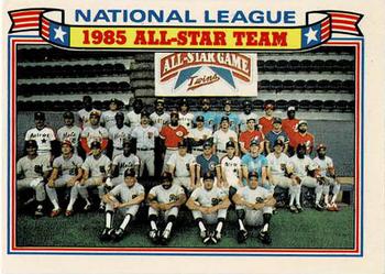1986 Topps - Glossy All-Stars #22 National League All-Star Team Front
