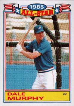 1986 Topps - Glossy All-Stars #18 Dale Murphy Front