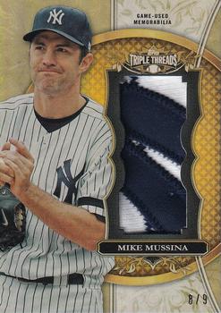 2013 Topps Triple Threads - Unity Relics Gold #TTUJR-MMU3 Mike Mussina Front