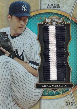 2013 Topps Triple Threads - Unity Relics Sapphire #TTUJR-MMU2 Mike Mussina Front