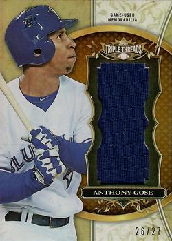 2013 Topps Triple Threads - Unity Relics Sepia #TTUJR-AGN1 Anthony Gose Front
