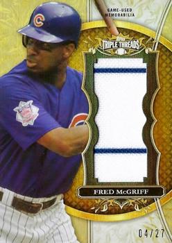2013 Topps Triple Threads - Unity Relics Sepia #TTUJR-FM3 Fred McGriff Front