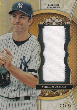 2013 Topps Triple Threads - Unity Relics Sepia #TTUJR-MMU3 Mike Mussina Front