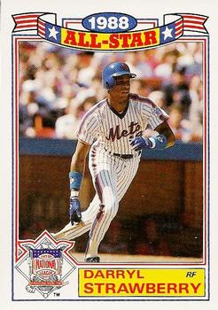 1989 Topps - Glossy All-Stars #19 Darryl Strawberry Front
