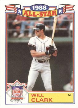 1989 Topps - Glossy All-Stars #13 Will Clark Front