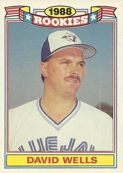 1989 Topps - Glossy Rookies #22 David Wells Front