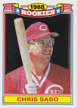 1989 Topps - Glossy Rookies #17 Chris Sabo Front