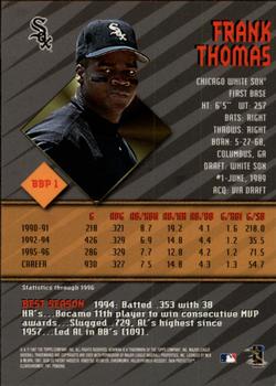 1997 Bowman - Bowman's Best Preview #BBP 1 Frank Thomas Back