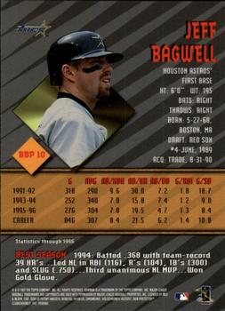 1997 Bowman - Bowman's Best Preview #BBP 10 Jeff Bagwell Back