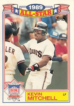 1990 Topps - Glossy All-Stars #6 Kevin Mitchell Front