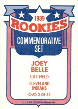1990 Topps - Glossy Rookies #2 Joey Belle Back