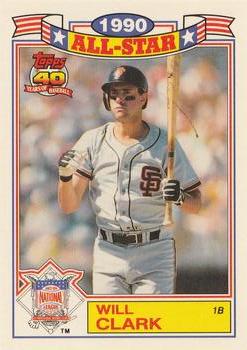 1991 Topps - Glossy All-Stars #13 Will Clark Front