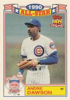 1991 Topps - Glossy All-Stars #19 Andre Dawson Front