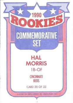 1991 Topps - Glossy Rookies #20 Hal Morris Back