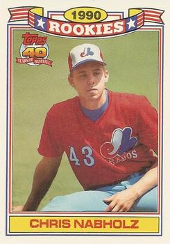 1991 Topps - Glossy Rookies #21 Chris Nabholz Front