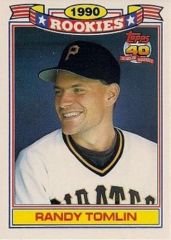 1991 Topps - Glossy Rookies #29 Randy Tomlin Front