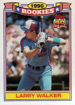 1991 Topps - Glossy Rookies #32 Larry Walker Front