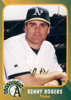 1999 Plumbers Union Oakland Athletics #4 Kenny Rogers Front