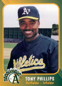 1999 Plumbers Union Oakland Athletics #7 Tony Phillips Front