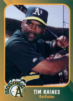 1999 Plumbers Union Oakland Athletics #9 Tim Raines Front