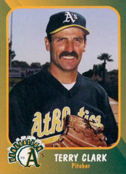 1999 Plumbers Union Oakland Athletics #22 Terry Clark Front