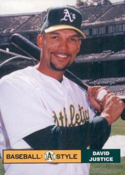 2002 Plumbers Union Oakland Athletics #3 David Justice Front