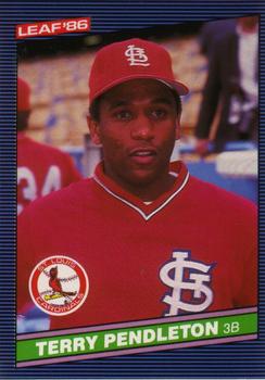 1986 Leaf #137 Terry Pendleton Front