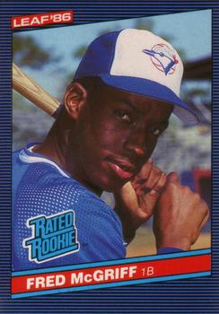 1986 Leaf #28 Fred McGriff Front