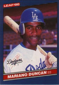 1986 Leaf #50 Mariano Duncan Front