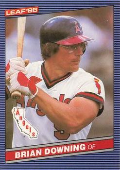 1986 Leaf #39 Brian Downing Front