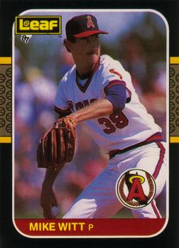 1987 Leaf #111 Mike Witt Front