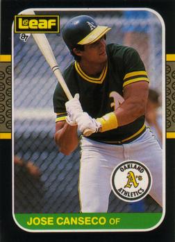 1987 Leaf #151 Jose Canseco Front
