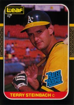 1987 Leaf #34 Terry Steinbach Front