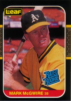1987 Leaf #46 Mark McGwire Front