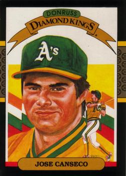 1987 Leaf #6 Jose Canseco Front
