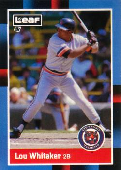 1988 Leaf #169 Lou Whitaker Front