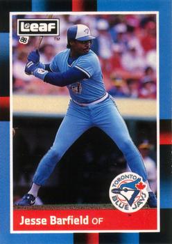1988 Leaf #225 Jesse Barfield Front