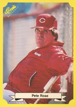 1987 Classic Update Yellow #103 Pete Rose Front