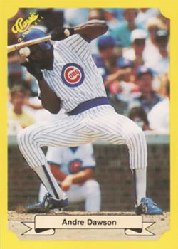 1987 Classic Update Yellow #124 Andre Dawson Front