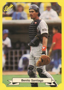1987 Classic Update Yellow #132 Benito Santiago Front