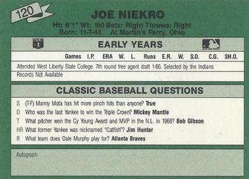 1987 Classic Update Yellow/Green Backs #120 Who Me? Back