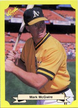 1987 Classic Update Yellow/Green Backs #121 Mark McGwire Front
