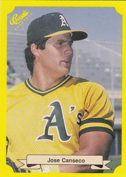 1987 Classic Update Yellow/Green Backs #125 Jose Canseco Front