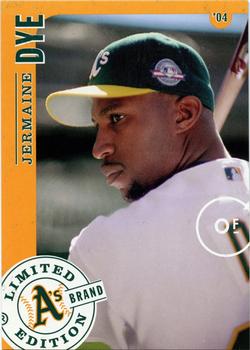 2004 Oakland Athletics A's Brand SGA #6 Jermaine Dye Front
