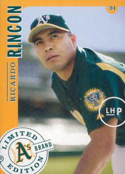 2004 Oakland Athletics A's Brand SGA #15 Ricardo Rincon Front