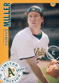 2004 Oakland Athletics A's Brand SGA #18 Damian Miller Front