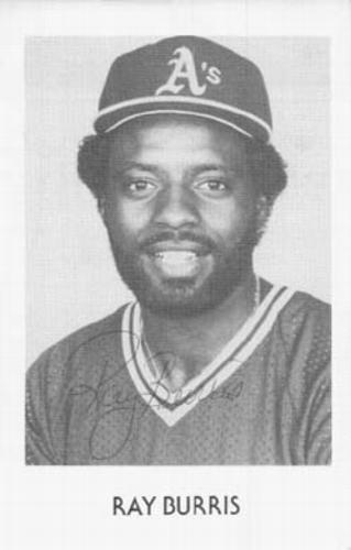 1984 Oakland Athletics Photocards #NNO Ray Burris Front