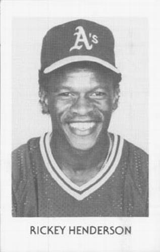 1984 Oakland Athletics Photocards #NNO Rickey Henderson Front
